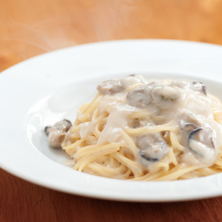 牡蠣の クリームパスタソース